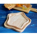 2-pieces Wooden Dessert Plates Set